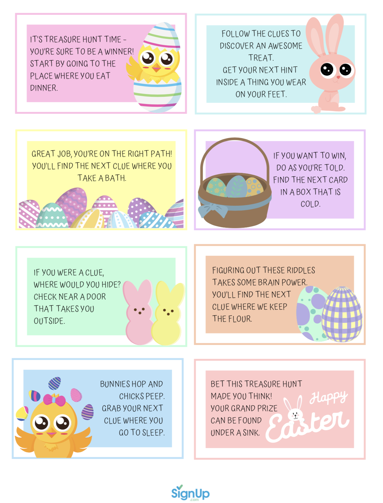 Easter Scavenger Hunt at Home | SignUp.com